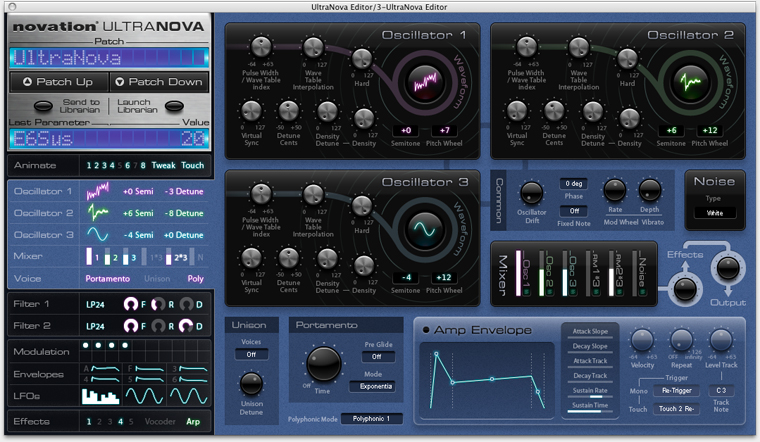 Ultranova Modulation Window