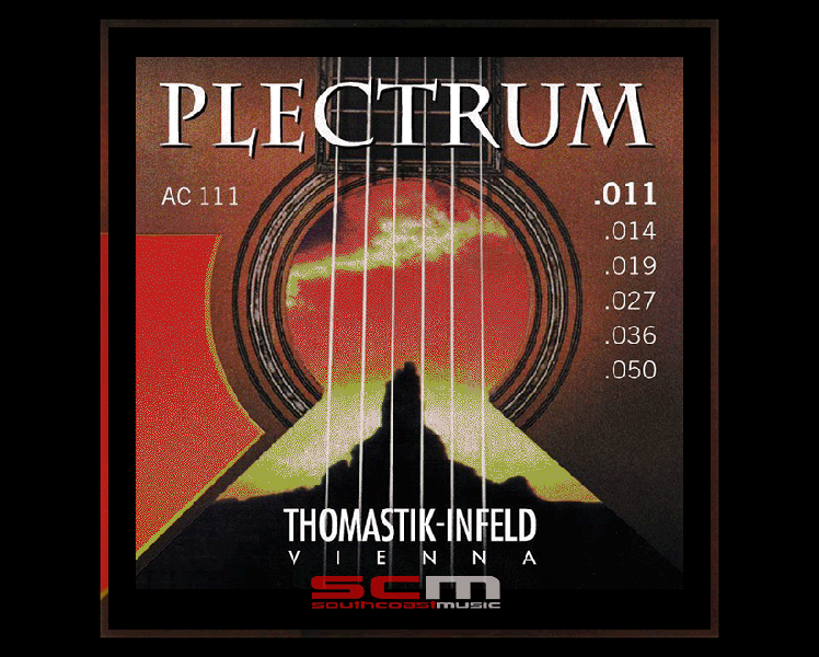 Thomastik Plectrum AC111 Acoustic Guitar Strings Bronze Wound 11 50 Light Gauge South Coast Music