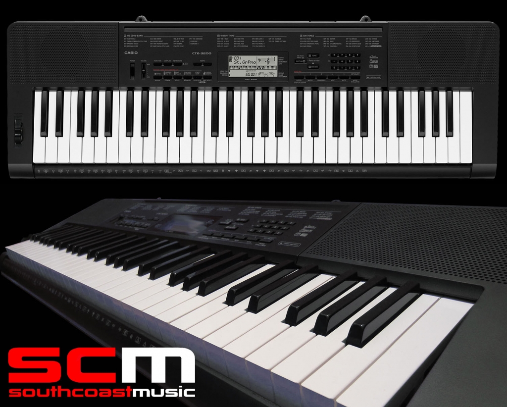 CTK3200 Portable Keyboard with Power Adaptor FIVE YEAR Warranty – South Coast Music