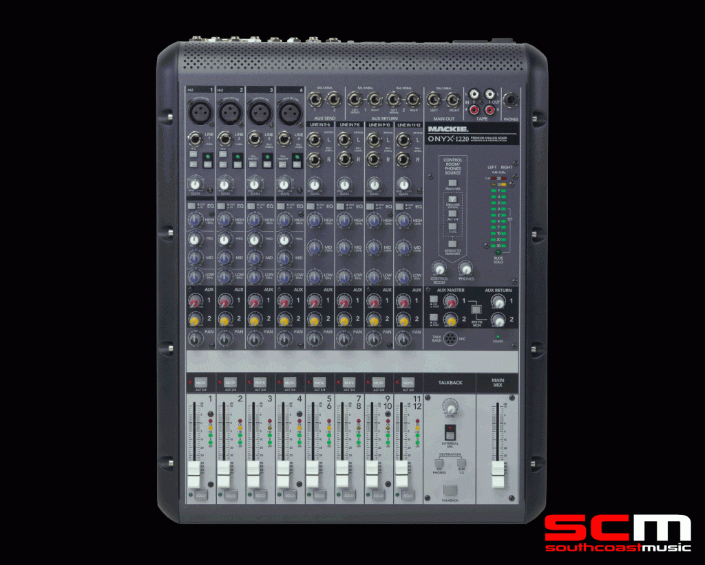 MACKIE ONYX 1220 PREMIUM ANALOG MIXER – South Coast Music