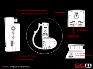 YAMAHA SV130S SILENT VIOLIN CONTROLS ON SALE AT SOUTH COAST MUSIC BRAND NEW VIOLIN BOW