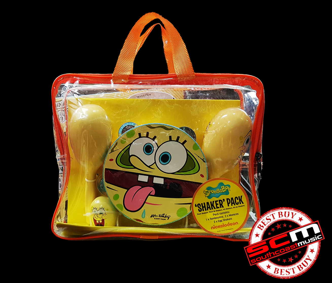SPONGEBOB SQUAREPANTS PERCUSSION SHAKER PACK South Coast Music