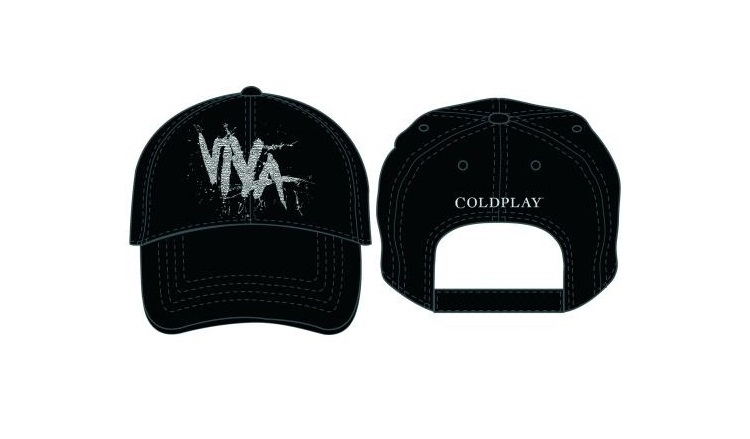 COLDPLAY VIVA LA VIDA LOGO BLACK HAT BASEBALL CAP EMROIDERED