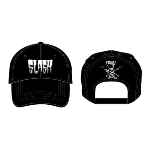 SLASH LOGO & ICONS DESIGN BLACK w COLOUR HAT BASEBALL CAP OFFICIAL