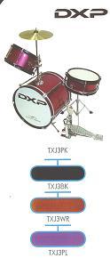 DXP 3 PIECE PURPLE JUNIOR DRUM KIT with CYMBAL & STICKS
