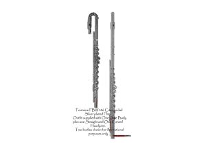 FONTAINE SILVER PLATED FLUTE CURVED & STRAIGHT HEADS