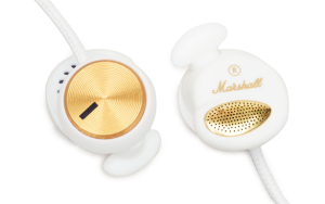 MARSHALL MINOR WHITE EARBUD HEADPHONES FOR DJ, STUDIO & PERSONAL USE
