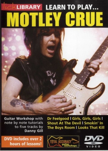 LEARN TO PLAY MOTLEY CRUE GUITAR LICK LIBRARY DVD