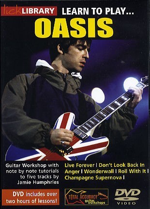 LEARN TO PLAY OASIS ELECTRIC GUITAR LICK LIBRARY DVD