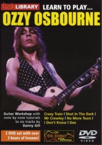 LEARN TO PLAY OZZY OSBOURNE GUITAR LICK LIBRARY DVD SET TUTORIAL ELECTRIC GUITAR
