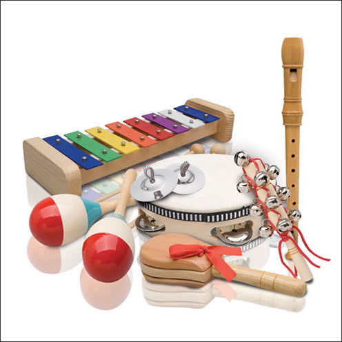 ASHTON PERCUSSION SET PSET3 HAND DRUM METALLOPHONE / MARACAS / RECORDER