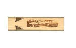 ED365 RIVERBOAT WOODEN WHISTLE 5 1/2" HANDMADE INSTRUMENT BOAT SOUND