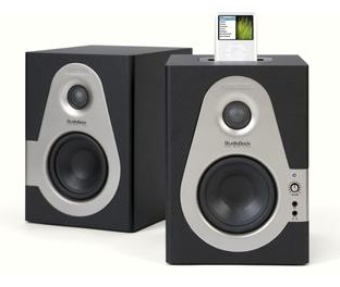 SAMSON STUDIODOCK 4i 4.25 INCH USB STUDIO MONITORS SPEAKERS  w IPOD DOCK