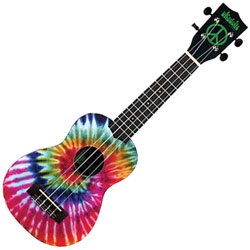 KALA UKADELIC TIE DYED SOPRANO UKULELE MULTI COLOUR UKE