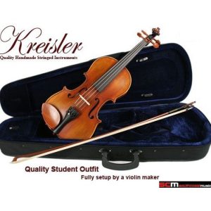 ADVANCED 4/4 SIZE STUDENT VIOLIN OUTFIT SUPERB TONE GREAT VALUE - SET UP IN STORE