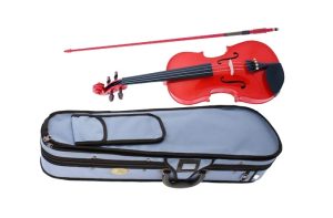 STENTOR S2444 4/4 FULL SIZE STUDENT VIOLIN OUTFIT HARLEQUIN RED - SET UP IN STORE