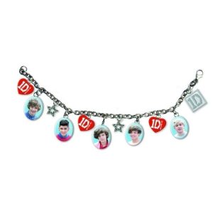 ONE DIRECTION 1D OFFICIAL MERCHANDISE CHARM BRACELET HEART INDIVIDUAL SHOTS