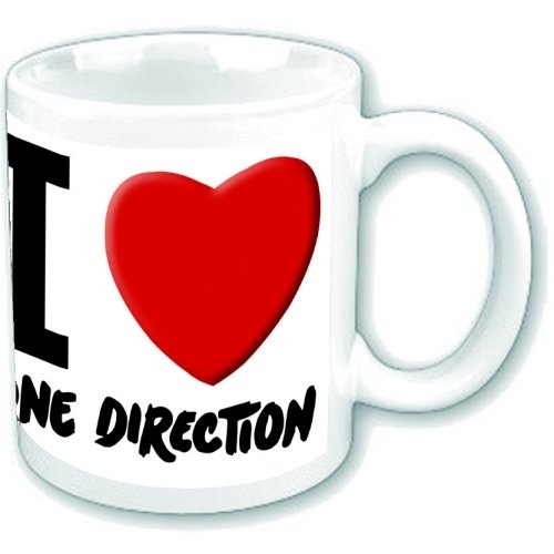OFFICIAL PRODUCT I LOVE ONE DIRECTION 1D GROUP LOGO BOXED COFFEE MUG CUP