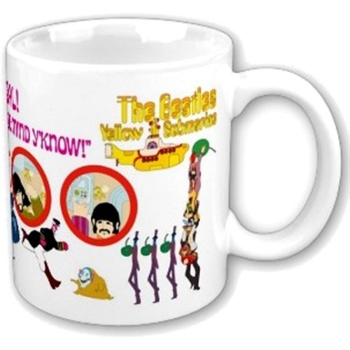 OFFICIAL BEATLES YELLOW SUBMARINE NOTHING IS REAL BOXED COFFEE MUG CUP