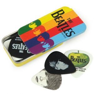 THE BEATLES STRIPES GUITAR PICKS by PLANET WAVES PICK TIN 15 x PLECTRUMS