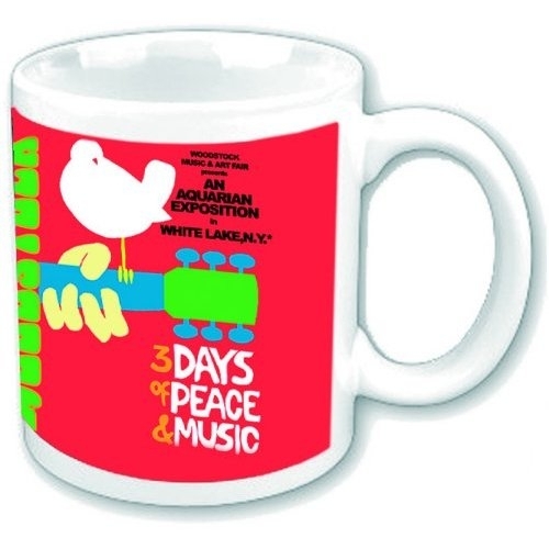 OFFICIAL LICENSED WOODSTOCK MUG POSTER DESIGN CUP IN BOX