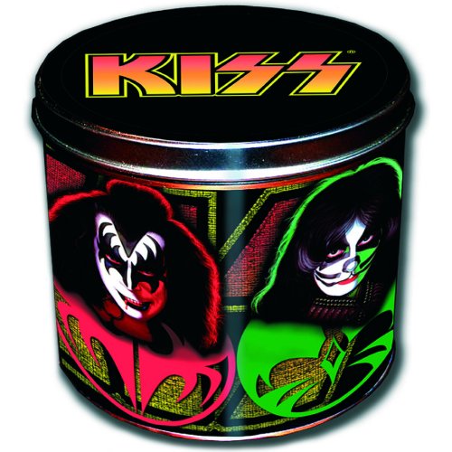 OFFICIAL LICENSED  KISS LOGO & ICONS GIFT TIN SET COFFEE MUG CUP & KEY RING