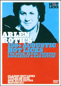 ARLEN ROTH 150+ ACOUSTIC GUITAR HOT LICKS DVD HOT202 ROCK BLUES COUNTRY R&B