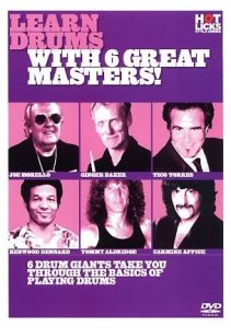 LEARN DRUMS 6 GREAT MASTERS HOT LICKS DVD HOT712 ALDRIDGE MORELLO TORRES BAKER