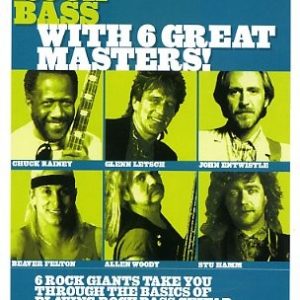 LEARN ROCK BASS GUITAR 6 GREAT MASTERS HOT LICKS DVD HOT711 RAINEY LETSCHE HAMM