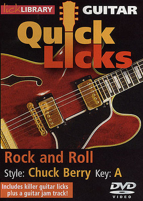 CHUCK BERRY QUICK LICKS LICK LIBRARY LEARN TO PLAY GUITAR ROCK & ROLL DVD