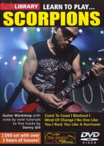 LICK LIBRARY LEARN TO PLAY SCORPIONS GUITAR DVD