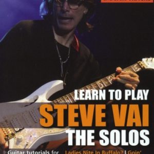 LICK LIBRARY LEARN TO PLAY STEVE VAI SOLOS GUITAR DVD