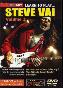LICK LIBRARY LEARN TO PLAY STEVE VAI VOL 2 GUITAR DVD