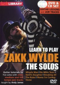 LICK LIBRARY LEARN TO PLAY ZAKK WYLDE SOLOS GUITAR DVD