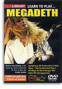 LEARN TO PLAY MEGADETH LICK LIBRARY GUITAR DVD