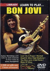 LICK LIBRARY LEARN TO PLAY BON JOVI DVD ELECTRIC GUITAR RDR0081 JOHN BONJOVI