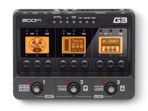 ZOOM G3 FX PEDAL for ELECTRIC GUITAR MULTI FX AUDIO INTERFACE