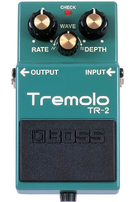 BOSS TR2 TREMOLO PEDAL ELECTRIC GUITAR