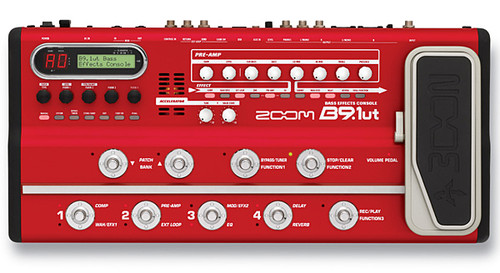 ZOOM B9.1ut BASS MULTI FX PEDAL & AUDIO INTERFACE with EXPRESSION PEDAL + ADAPTOR