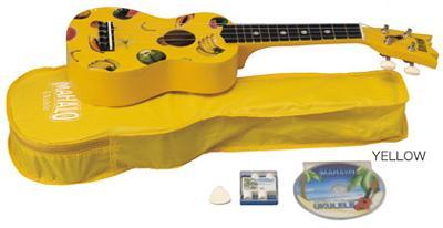 MAHALO YELLOW PINEAPPLE SOPRANO UKULELE with BAG