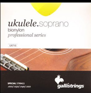 SOPRANO UKULELE STRINGS GALLI BIONYLON PROFESSIONAL SERIES