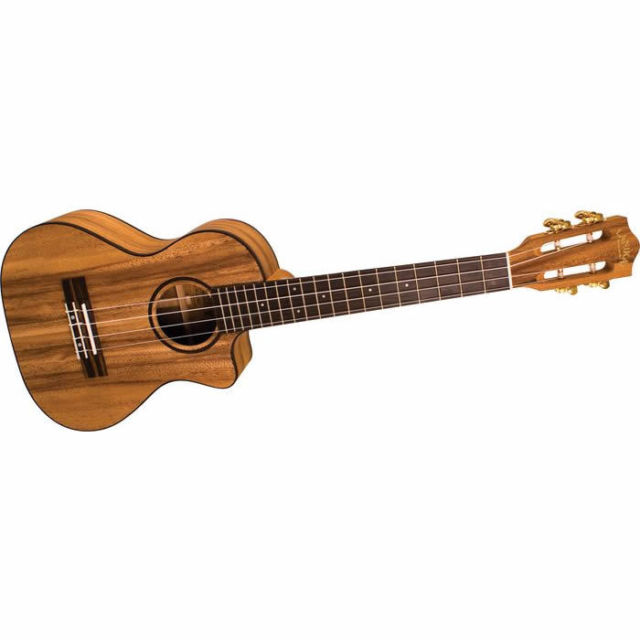 LANIKAI SOLID MONKEY POD TENOR ACOUSTIC ELECTRIC UKULELE