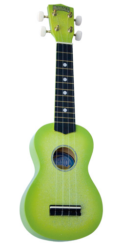 CHAMPAGNE GREEN MAHALO SOPRANO UKULELE w GIG BAG & LEARN UKE DVD