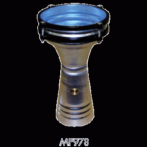 DARBUKA EGYTIAN LEBANESE GOBLET TABLA  DRUM 15inch MANO MP978 ALUMINIUM