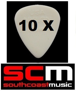 10 X .46mm NYLON  GREY  GUITAR PICKS by JIM DUNLOP 10 x PLECTRUMS