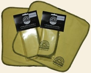 2 x COLONIAL LEATHER PPC-MF MICROFIBRE INSTRUMENT POLISH CLOTH CLOTHS