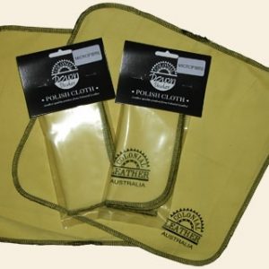 2 x COLONIAL LEATHER PPC-MF MICROFIBRE INSTRUMENT POLISH CLOTH CLOTHS