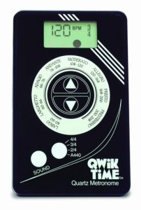 DIGITAL CREDIT CARD POCKET METRONOME QWIK TIME QT5 for GUITAR PIANO