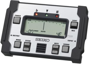 SEIKO SAT800 CHROMATIC ELECTRIC ACOUSTIC BASS GUITAR TUNER BACKLIT LCD DISPLAY