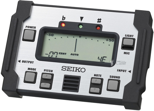SEIKO SAT800 CHROMATIC ELECTRIC ACOUSTIC BASS GUITAR TUNER BACKLIT LCD  DISPLAY – South Coast Music